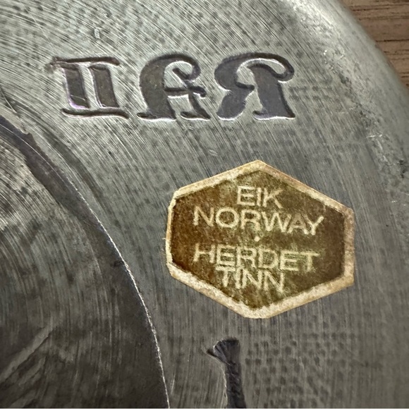 Rare Eik Tinn Pewter Raft Boat Ra II 1970 Collector Souvenir Plate Size 6 1/2'' - Picture 4 of 7